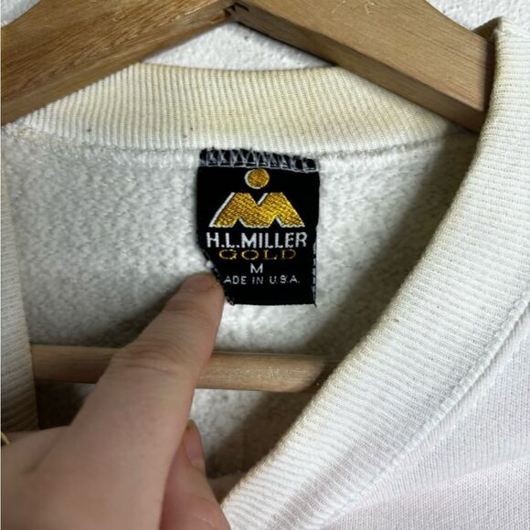 Vintage 90s Mackinac island pullover sweatshirt men’s size medium white - Picture 7 of 8